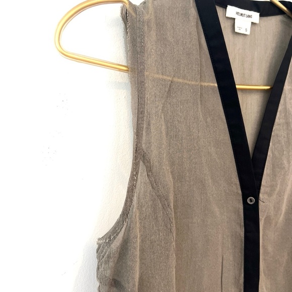 Helmut Lang Cotton/Silk GauzyTank Top - Picture 6 of 10